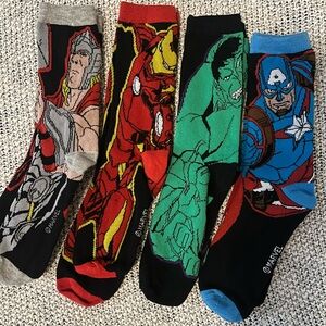 Marvel Superhero Socks - Multi-Color Pack